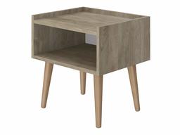 AmazonBasics Beside Table with Open Storage Compartment, 45 x 37 x 47 cm, Light Brown