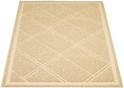 AmazonBasics Cat Litter Box Mat - 24 x 35 Inches, tan