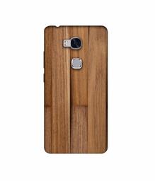 Amazon Brand - Solimo Designer Wooden Art 3D Printed Hard Back Case Mobile Cover for Huawei Honor 5X