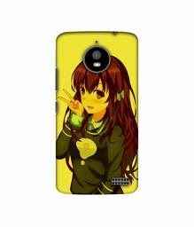 Amazon Brand - Solimo Designer DJ Girl Vector 3D Printed Hard Back Case Mobile Cover for Motorola Moto E4