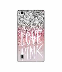 Amazon Brand - Solimo Designer Love Pink 3D Printed Hard Back Case Mobile Cover for VIVO Y15