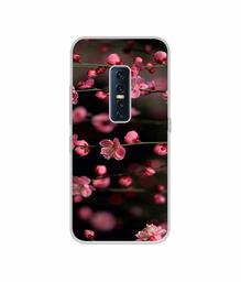 Amazon Brand - Solimo Designer Pink Flowers UV Printed Soft Back Case Mobile Cover for Vivo V17 Pro