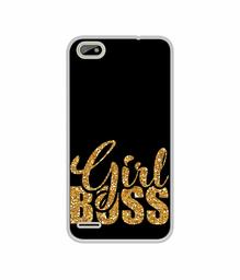 Amazon Brand - Solimo Designer Sparkle Girl Boss UV Printed Soft Back Case Mobile Cover for Itel A22 Pro