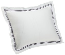 Pinzon Hotel Stitch 400-thread-count (satén de algodón Egipcio Almohada Sham, Ciruela, Estándar, 1