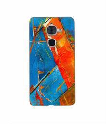 Amazon Brand - Solimo Designer Sky Blue and Orange Canvas 3D Printed Hard Back Case Mobile Cover for LeTV Le 2