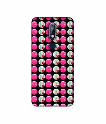 Amazon Brand - Solimo Designer Small Two Color Circle 3D Printed Hard Back Case Mobile Cover for Nokia 7.1