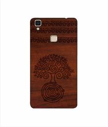 Amazon Brand - Solimo Designer Engraved Patten 3D Printed Hard Back Case Mobile Cover for Vivo V3 Max