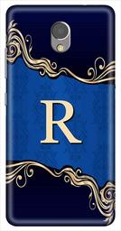 Amazon Brand - Solimo Designer Blue Pattern Alphabet-R 3D Printed Hard Back Case Mobile Cover for Lenovo P2