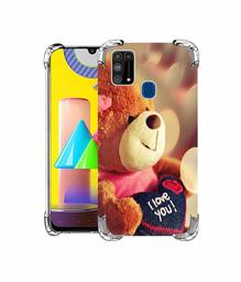 Amazon Brand - Solimo Designer Teddy Bear UV Printed Soft Back Case Mobile Cover for Samsung Galaxy M31