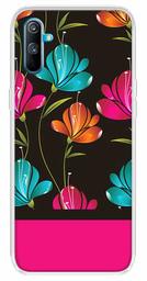 Amazon Brand - Solimo Designer Multicolor Floral Design Printed Soft Back Case Mobile Cover for Realme C3