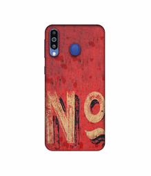 Amazon Brand - Solimo Designer No 3D Printed Hard Back Case Mobile Cover for Samsung Galaxy M21