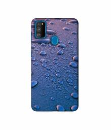 Amazon Brand - Solimo Designer Water Drops 3D Printed Hard Back Case Mobile Cover for Samsung Galaxy M21 / M30s