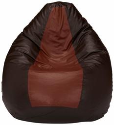 Amazon Brand - Solimo XL Bean Bag Cover Without Beans (Brown and Tan)