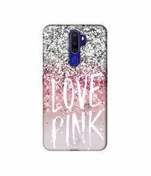 Amazon Brand - Solimo Designer Love Pink 3D Printed Hard Back Case Mobile Cover for Oppo A9 (2020)