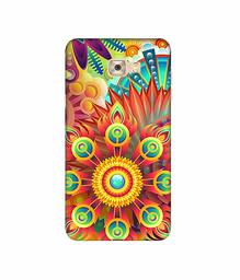 Amazon Brand - Solimo Designer Rangoli 3D Printed Hard Back Case Mobile Cover for Samsung Galaxy C7 Pro