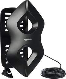 AmazonBasics Amplified Indoor/Outdoor TV Antenna - 96.5 kilometer Range