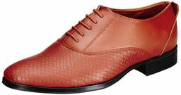 Amazon Brand - Symbol Men's Tan Synthetic Formal Shoes - 8 UK (AZ-KY-290A)