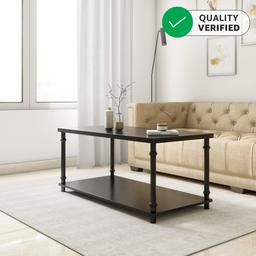 Amazon Brand - Solimo Athena Solid Wood Coffee Table (Espresso Finish)