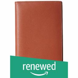 (Renewed) AmazonBasics Leather RFID Blocking Passport Wallet, Brown