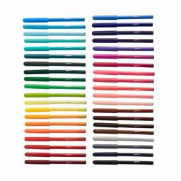 AmazonBasics Fine Line Washable Markers, 40 Colors