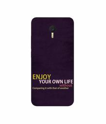 Amazon Brand - Solimo Designer Enjoy Your Life 3D Printed Hard Back Case Mobile Cover for Meizu M3 Note