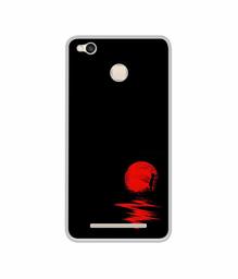 Amazon Brand - Solimo Designer Red Moon UV Printed Soft Back Case Mobile Cover for Mi Redmi 3S Prime