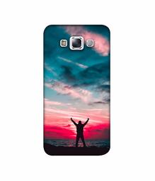 Amazon Brand - Solimo Designer Nature Painting 3D Printed Hard Back Case Mobile Cover for Samsung Galaxy E7