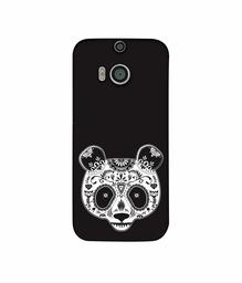 Amazon Brand - Solimo Designer Panda Illustrator 3D Printed Hard Back Case Mobile Cover for HTC One M8