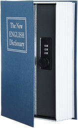 AmazonBasics Book Safe - Combination Lock, Blue