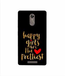 Amazon Brand - Solimo Designer Happy Girls are The Prettiest 3D Printed Hard Back Case Mobile Cover for Gionee S6s