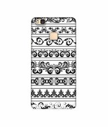 Amazon Brand - Solimo Designer Black Multi Patterns 3D Printed Hard Back Case Mobile Cover for Huawei P9 lite