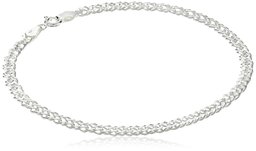 Sterling Silver Interlocking Geometric Link Bracelet, 8