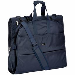 AmazonBasics Premium Tri-Fold Garment Bag, Navy Blue - 66