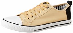 Amazon Brand - Symbol Men's Beige Canvas Sneakers-6 UK (AZ-SH-03)