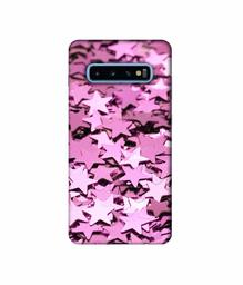 Amazon Brand - Solimo Designer Glitter Stars 3D Printed Hard Back Case Mobile Cover for Samsung Galaxy S10 Plus