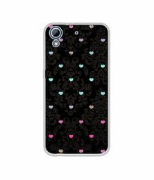 Amazon Brand - Solimo Designer Heart Texture UV Printed Soft Back Case Mobile Cover for HTC Desire 626/HTC Desire 628