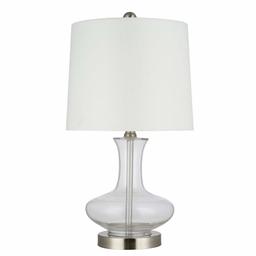 Amazon Brand – Stone & Beam Contemporary Glass Table Lamp with Narrow-Necked Body, LED Bulb Included, 20.25