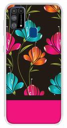 Amazon Brand - Solimo Designer Multicolor Floral Design Printed Soft Back Case Mobile Cover for Samsung Galaxy M31