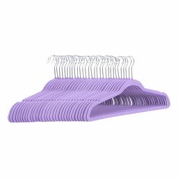 AmazonBasics Lot de 30 cintres en velours pour costumes Violet