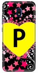 Amazon Brand - Solimo Designer Heart Pattern Alphabet-P 3D Printed Hard Back Case Mobile Cover for Xiaomi Redmi 8A