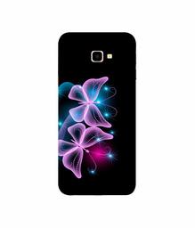 Amazon Brand - Solimo Designer Butterflies Neon Light 3D Printed Hard Back Case Mobile Cover for Samsung Galaxy J4 Plus