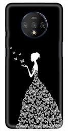 Amazon Brand - Solimo Designer Girl Design 3D Printed Hard Back Case Mobile Cover for OnePlus 7T