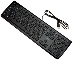 AmazonBasics, Teclado Alámbrico, Negro, Paquete de 10