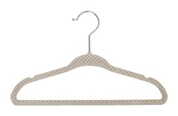 Delta Children Kids Velvet Hanger, Beige, 30 Count