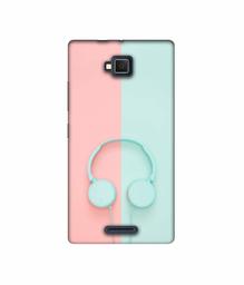 Amazon Brand - Solimo Designer Head Phone UV Printed Soft Back Case Mobile Cover for Lava A82