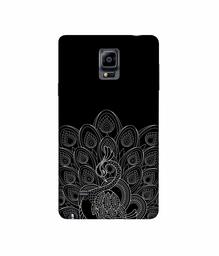 Amazon Brand - Solimo Designer Peacock Pattern 3D Printed Hard Back Case Mobile Cover for Samsung Galaxy Note 4