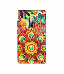 Amazon Brand - Solimo Designer Rangoli 3D Printed Hard Back Case Mobile Cover for OnePlus 2