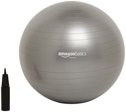 AmazonBasics Balance Ball with Hand Pump - 65 cm