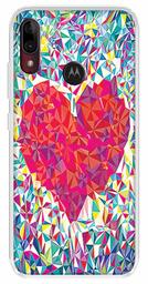 Amazon Brand - Solimo Designer Multicolor Stromae Heart Design Printed Soft Back Case Mobile Cover for Motorola Moto E6s / Motorola Moto E6 Plus