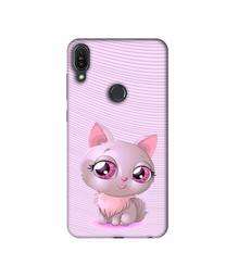 Amazon Brand - Solimo Designer Cute Pink Cat 3D Printed Hard Back Case Mobile Cover for Asus Zenfone Max Pro M1 ZB601KL